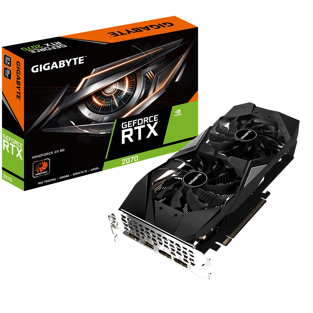 Gigabyte GeForce RTX 2070 WINDFORCE 2X 8G  (Rev. 1.0/2.0)
